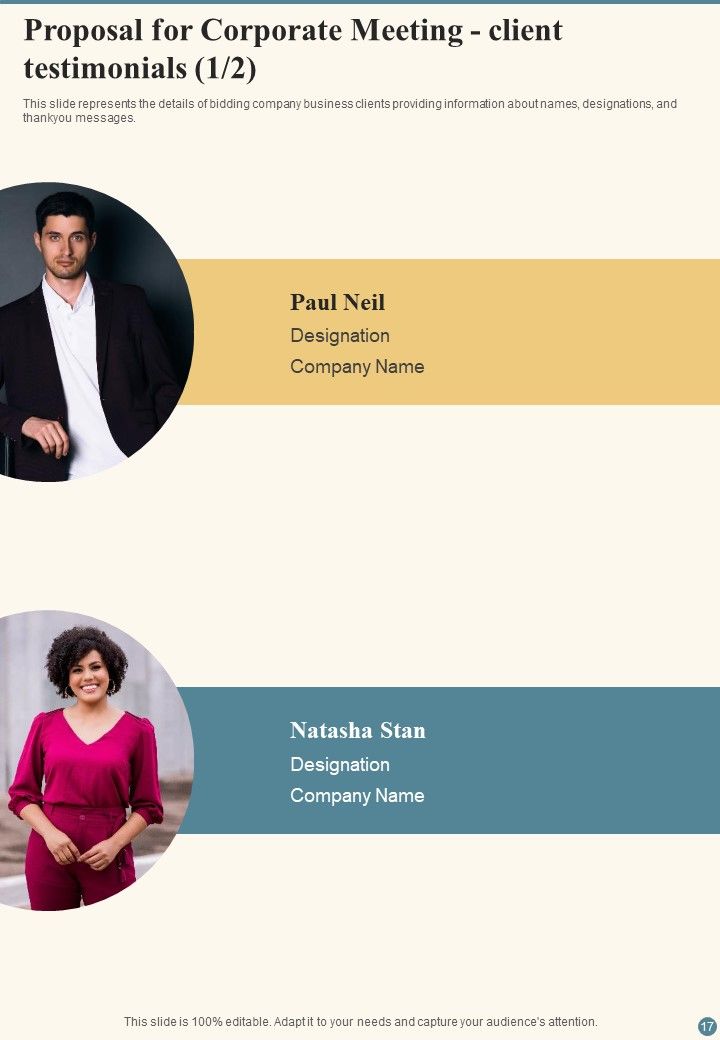 Proposal For Corporate Meeting Example Document Report Doc Pdf Ppt