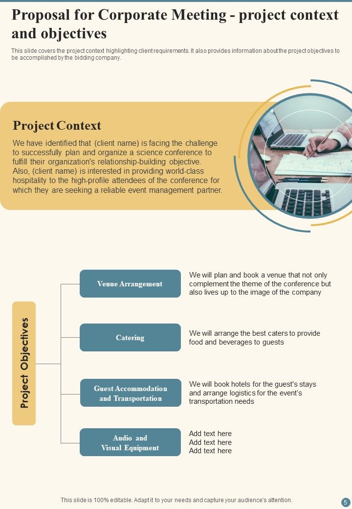 Proposal For Corporate Meeting Example Document Report Doc Pdf Ppt