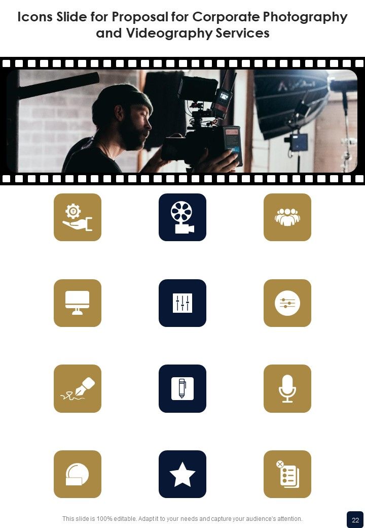 Proposal For Corporate Photography And Videography Services Example Document Report Doc Pdf Ppt