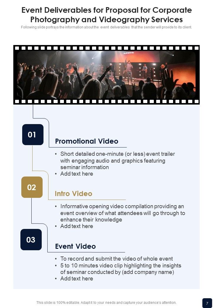 Proposal For Corporate Photography And Videography Services Example Document Report Doc Pdf Ppt