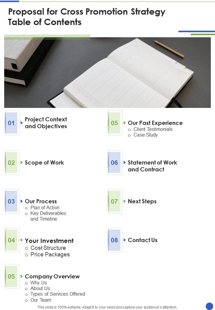 Proposal_For_Cross_Promotion_Strategy_Table_Of_Contents_One_Pager_Sample_Example_Document_Slide_1.jpg