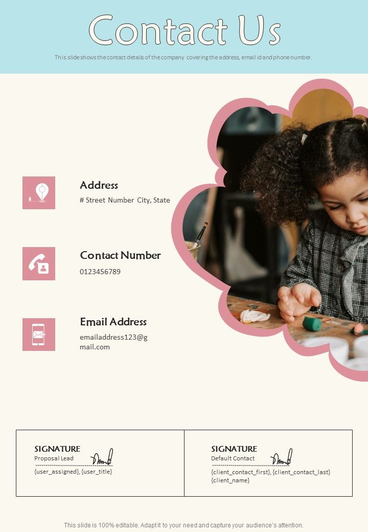 Proposal_For_Daycare_Services_Contact_Us_One_Pager_Sample_Example_Document_Slide_1.jpg