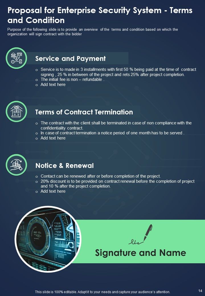 Proposal For Enterprise Security System Example Document Report Doc Pdf Ppt