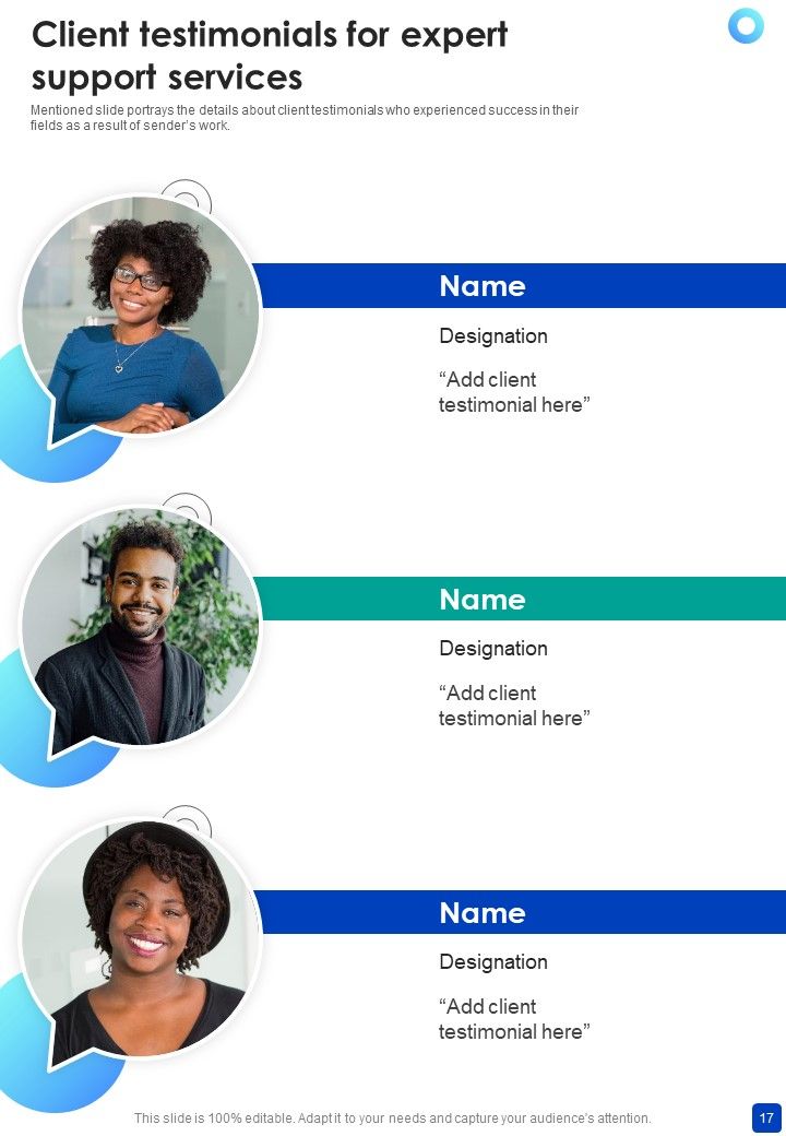 Proposal For Expert Support Services Example Document Report Doc Pdf Ppt