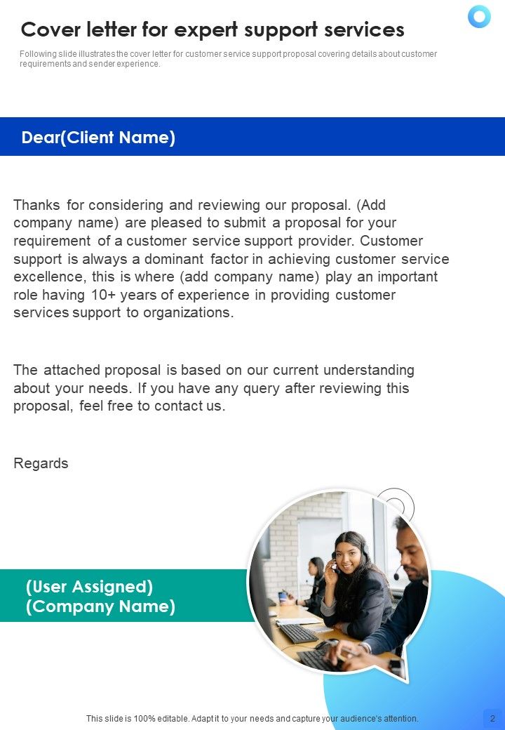 Proposal For Expert Support Services Example Document Report Doc Pdf Ppt
