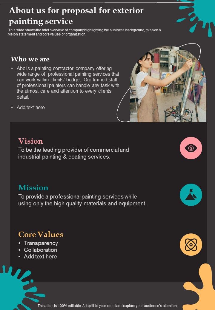 Proposal For Exterior Painting Service Example Document Report Doc Pdf Ppt