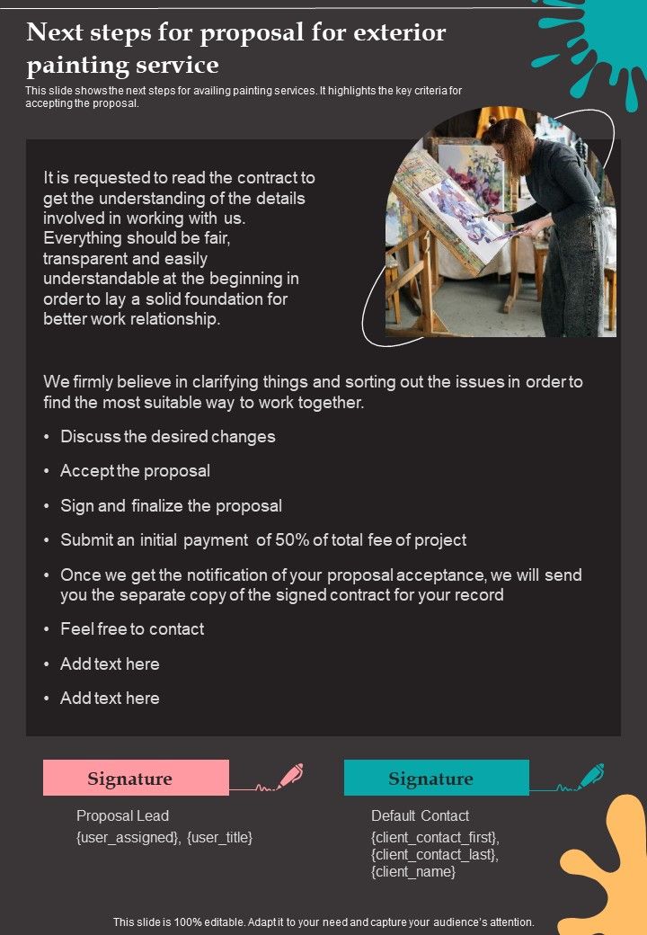 Proposal For Exterior Painting Service Example Document Report Doc Pdf Ppt