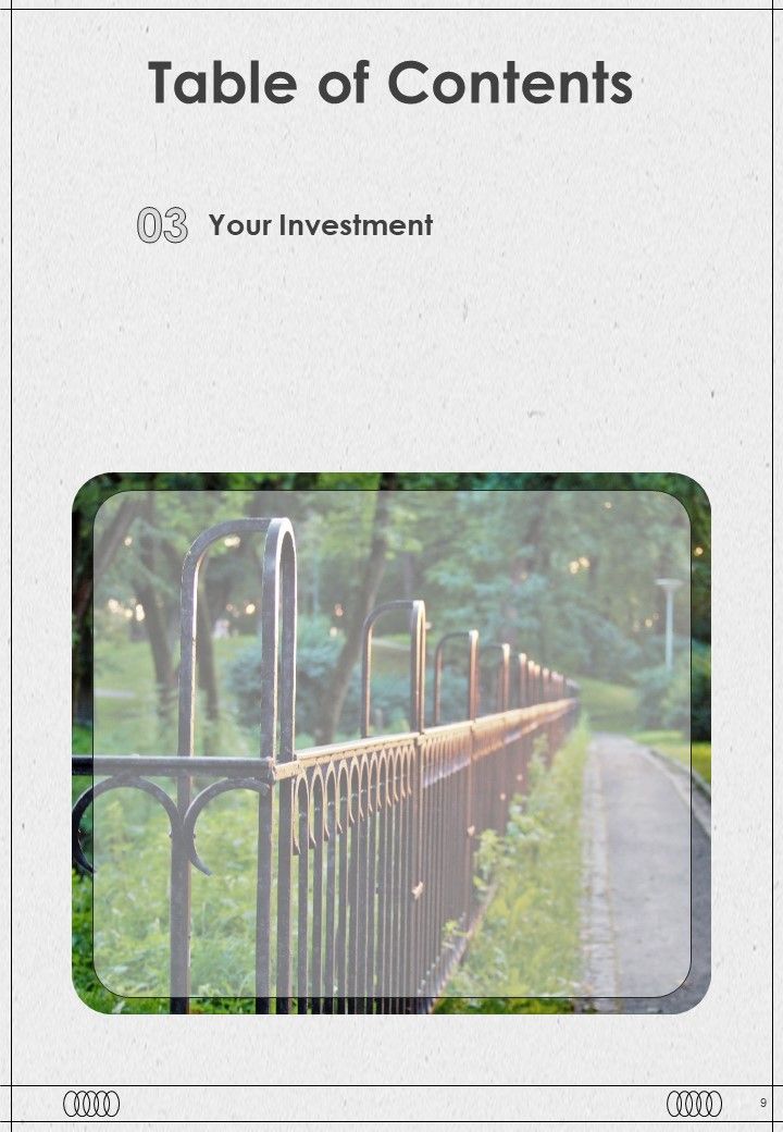 Proposal For Fencing Setup Example Document Report Doc Pdf Ppt