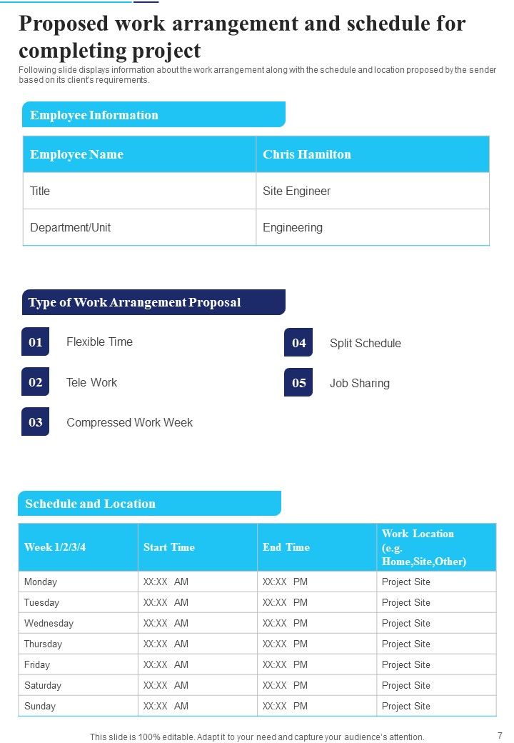 Proposal For Flexible Office Hours Example Document Report Doc Pdf Ppt