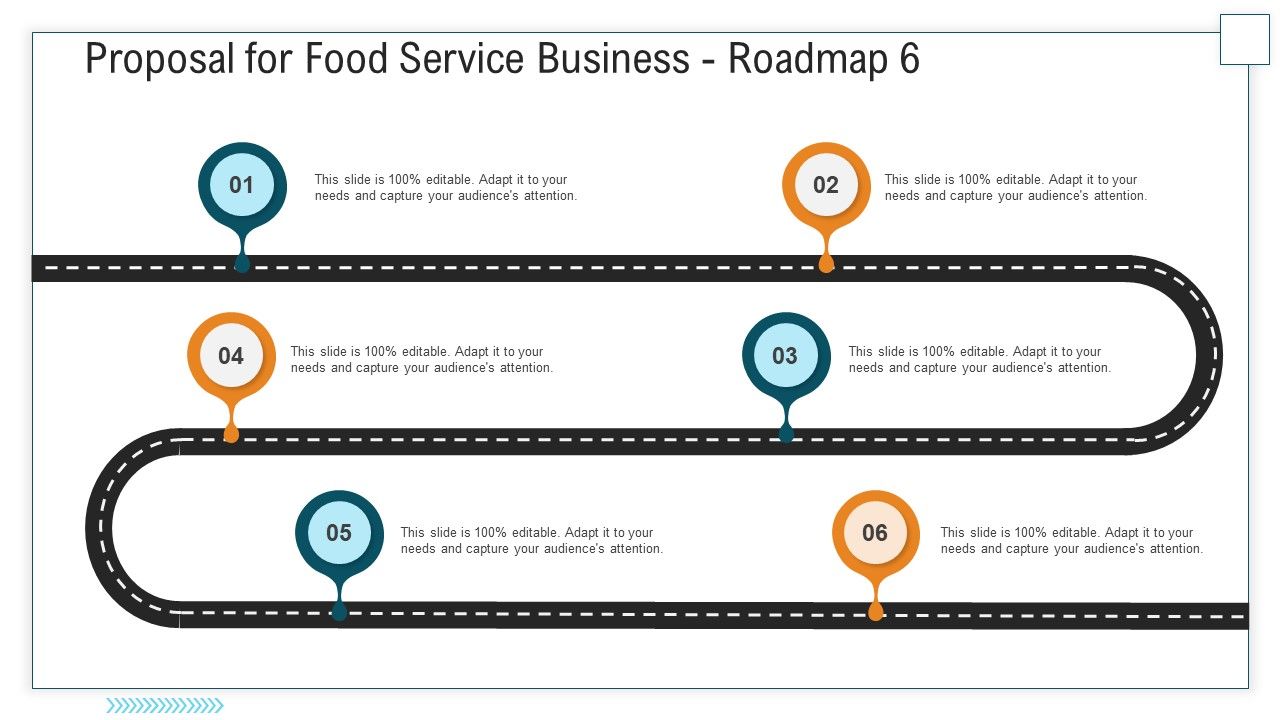 Proposal_For_Food_Service_Business_Roadmap_Six_Stage_Process_Ppt_Styles_Gridlines_PDF_Slide_1.jpg