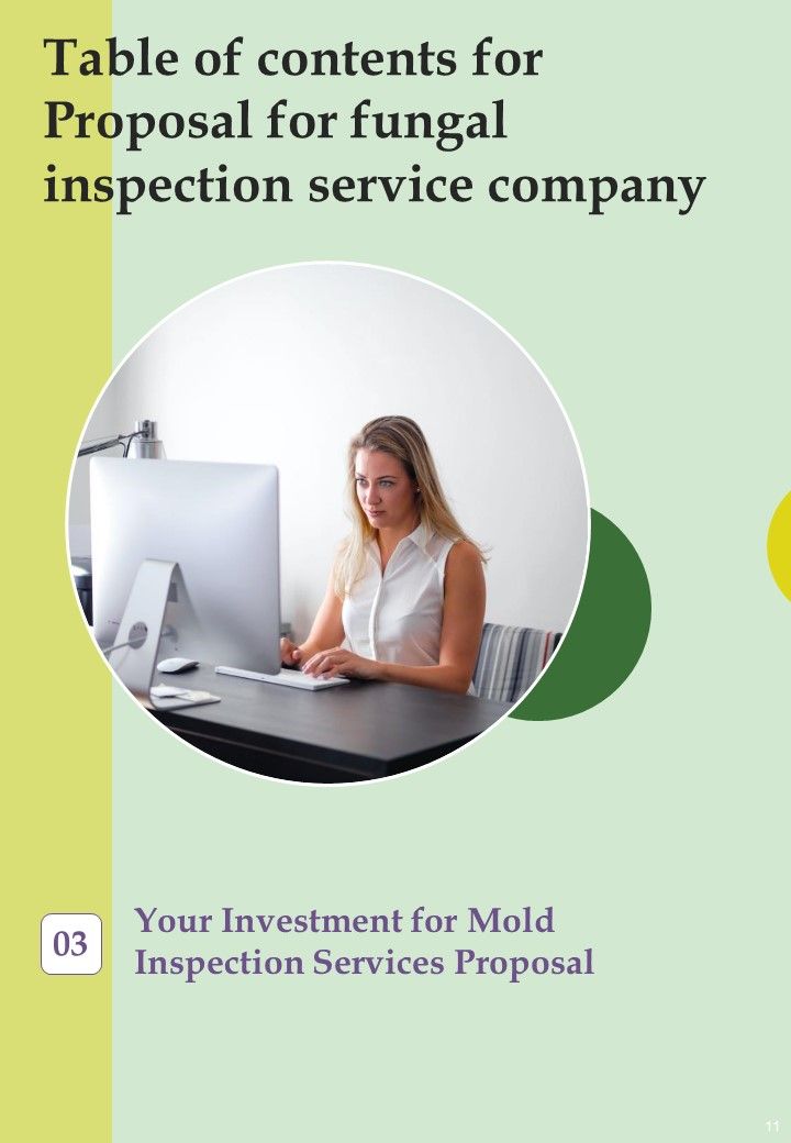 Proposal For Fungal Inspection Service Company Example Document Report Doc Pdf Ppt