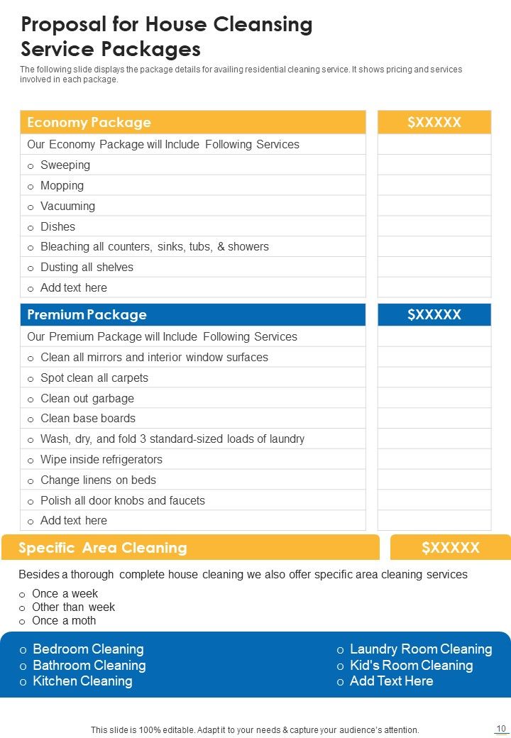 Proposal For House Cleansing Service Example Document Report Doc Pdf Ppt