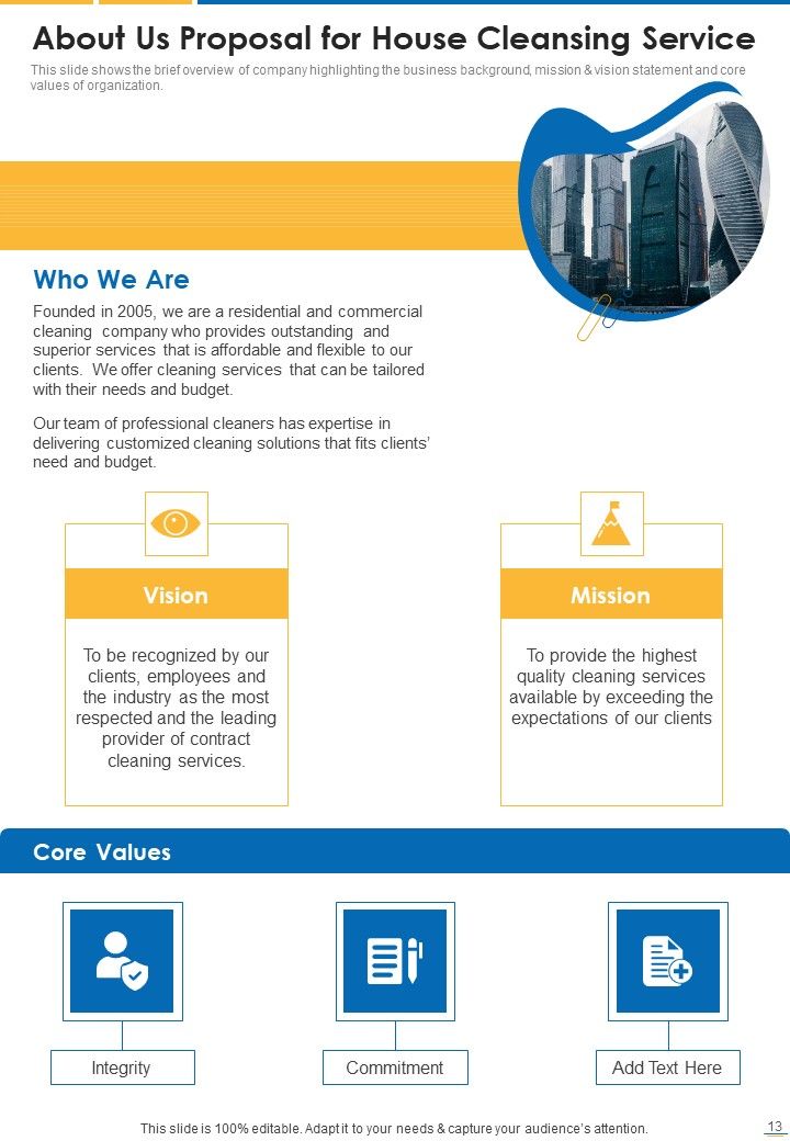 Proposal For House Cleansing Service Example Document Report Doc Pdf Ppt