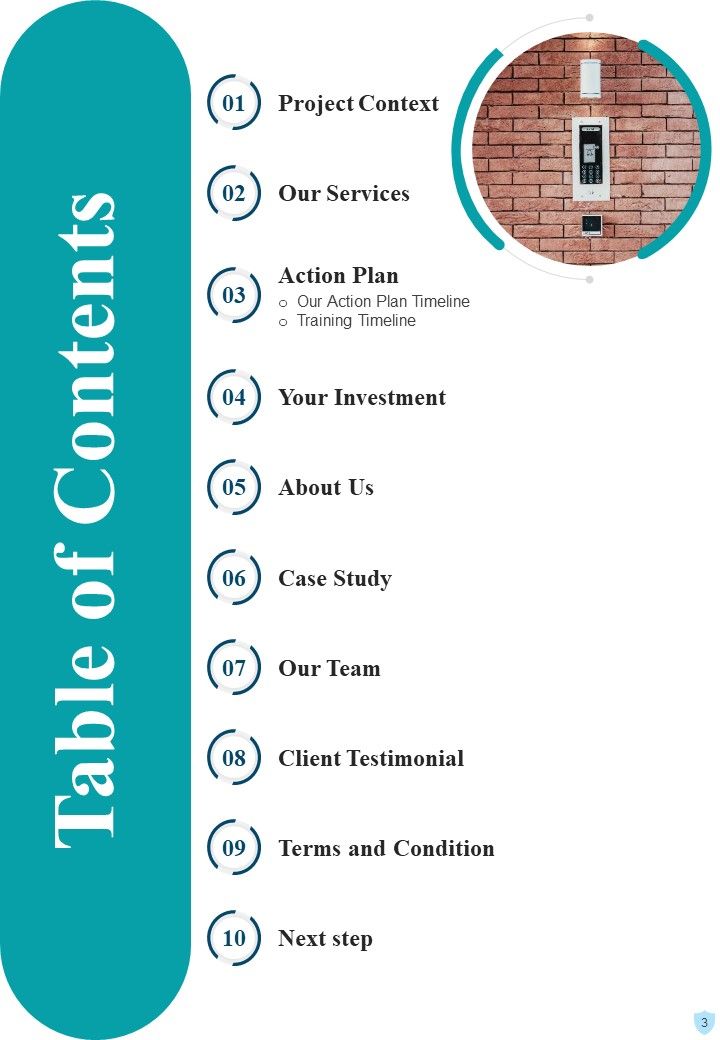 Proposal For House Security Devices Installation Example Document Report Doc Pdf Ppt