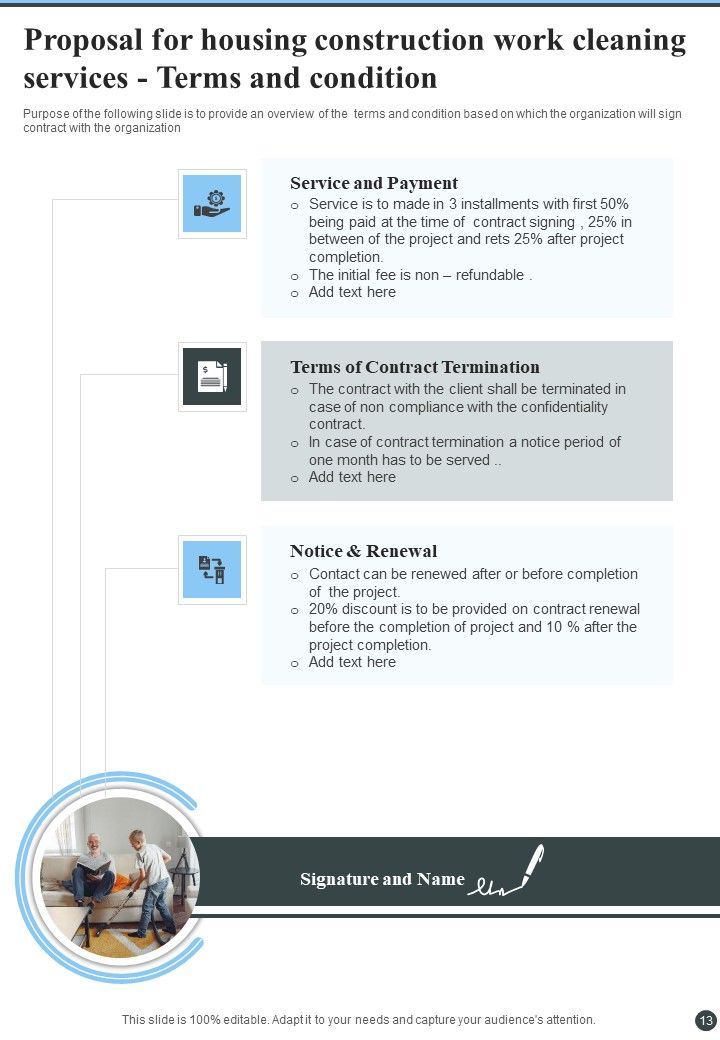 Proposal For Housing Construction Work Cleaning Services Example Document Report Doc Pdf Ppt