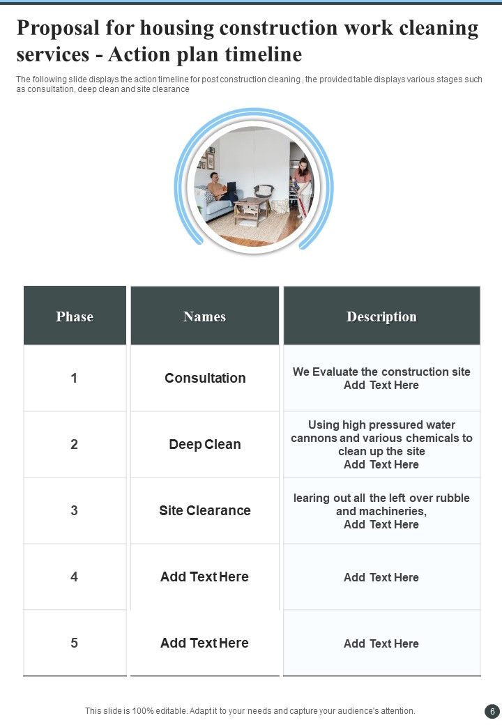 Proposal For Housing Construction Work Cleaning Services Example Document Report Doc Pdf Ppt