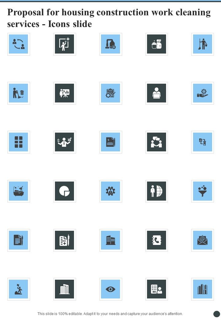 Proposal_For_Housing_Construction_Work_Cleaning_Services_Icons_Slide_One_Pager_Sample_Example_Document_Slide_1.jpg