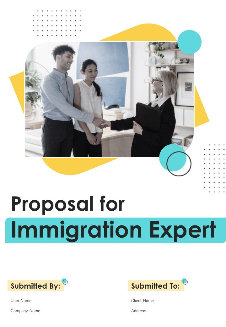 Proposal For Immigration Expert Example Document Report Doc Pdf Ppt Slide01