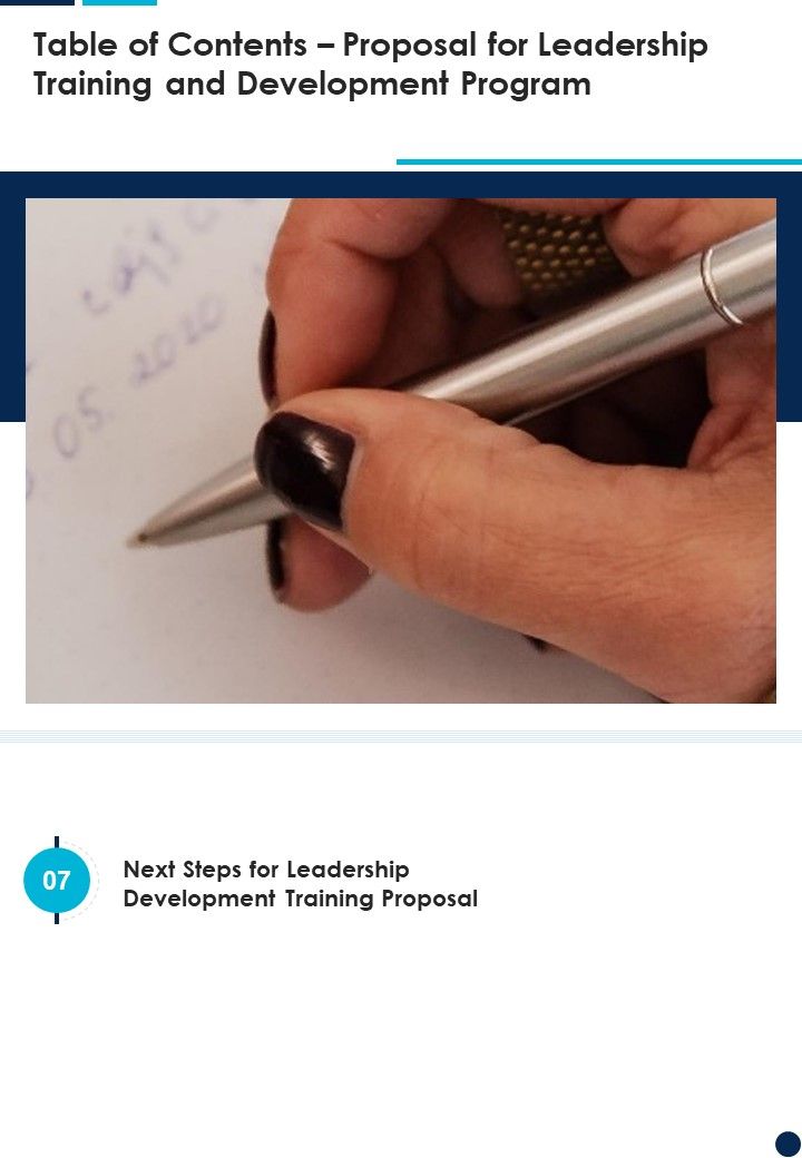 Proposal For Leadership Training And Development Program Example Document Report Doc Pdf Ppt