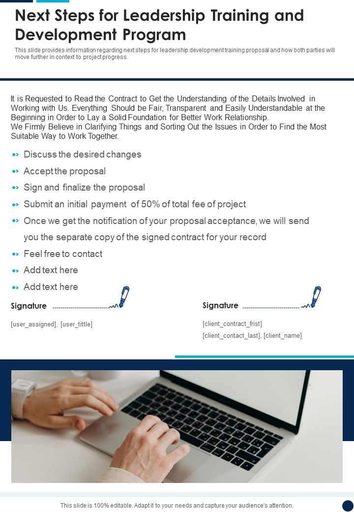 Proposal For Leadership Training And Development Program Example Document Report Doc Pdf Ppt
