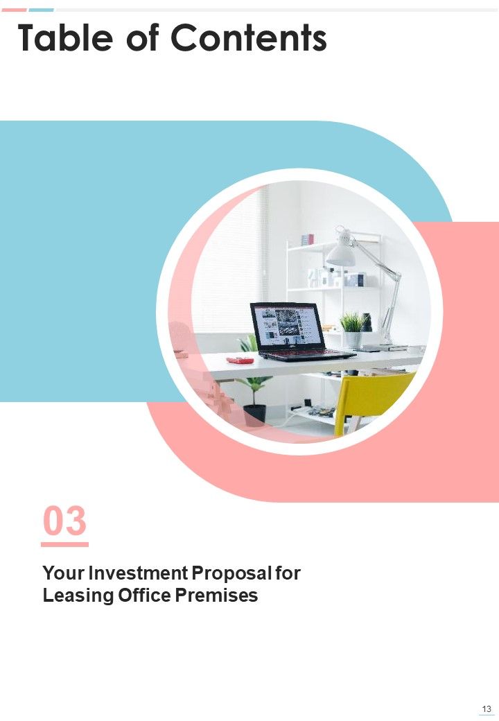 Proposal For Leasing Office Premises Example Document Report Doc Pdf Ppt