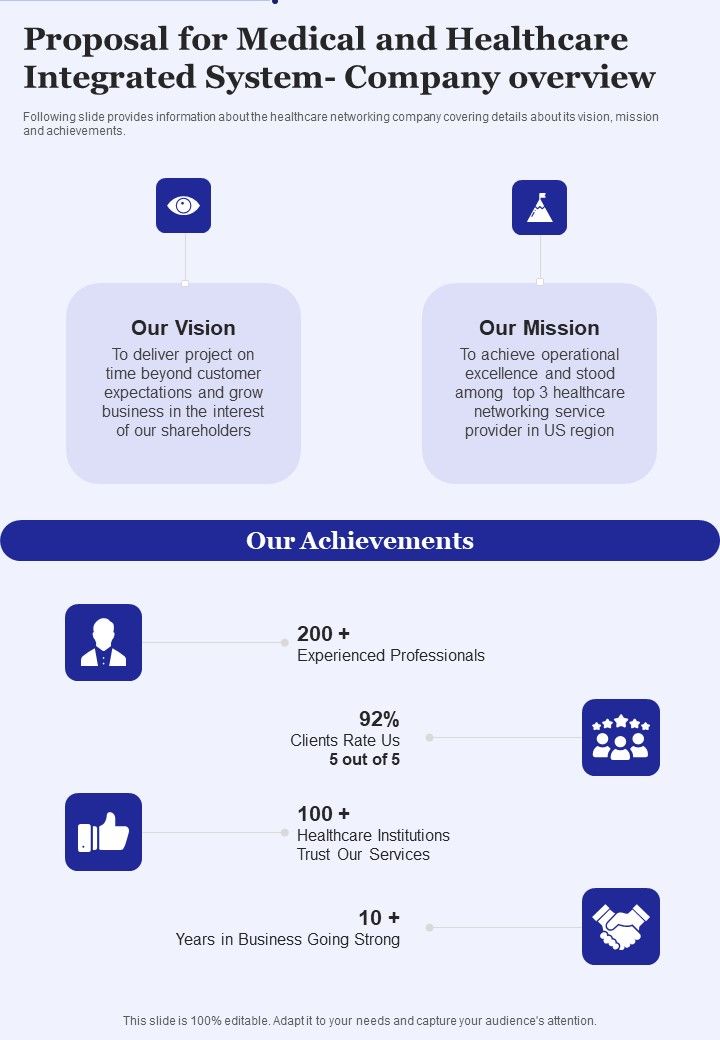 Proposal_For_Medical_And_Healthcare_Integrated_System_Company_Overview_One_Pager_Sample_Example_Document_Slide_1.jpg