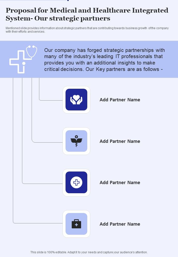 Proposal_For_Medical_And_Healthcare_Integrated_System_Our_Strategic_Partners_One_Pager_Sample_Example_Document_Slide_1.jpg