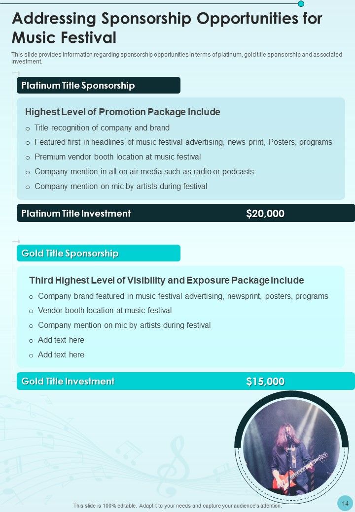 Proposal For Music Festival Investment Example Document Report Doc Pdf Ppt