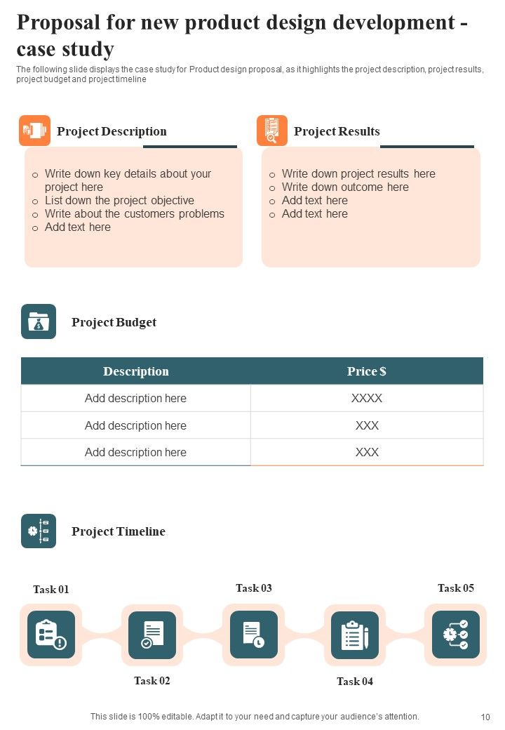 Proposal For New Product Design Development Example Document Report Doc Pdf Ppt