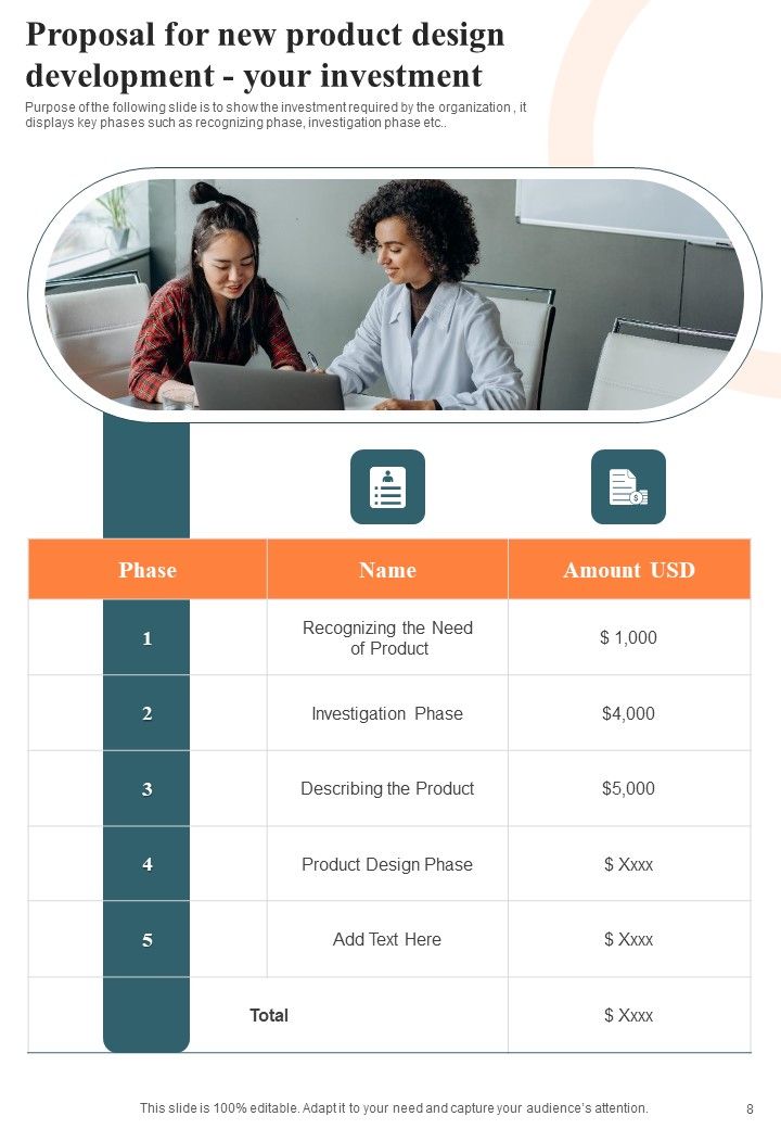 Proposal For New Product Design Development Example Document Report Doc Pdf Ppt