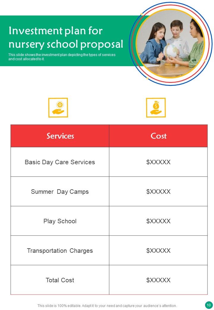 Proposal For Nursery School Example Document Report Doc Pdf Ppt