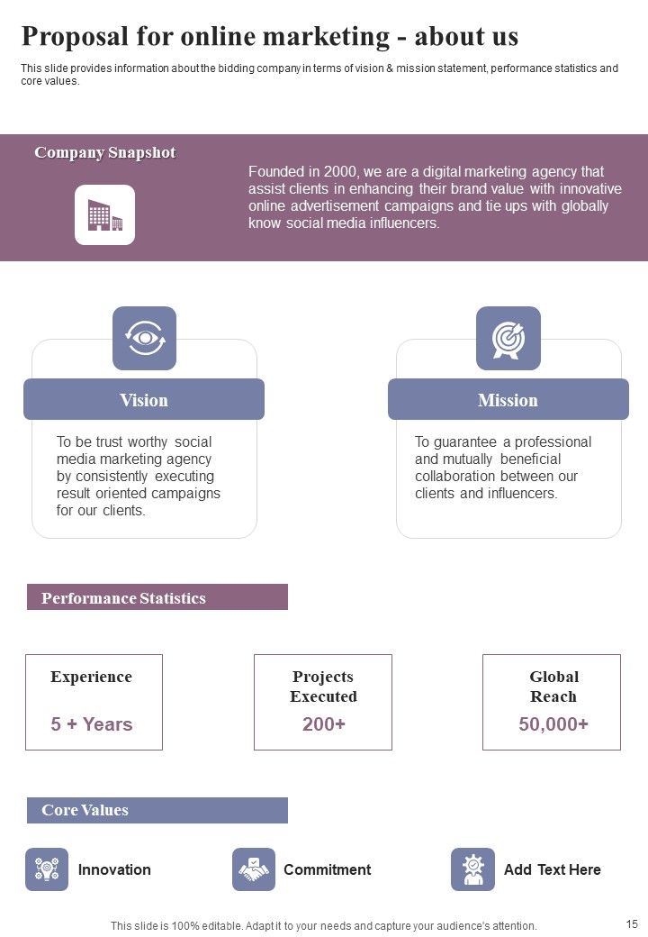 Proposal For Online Marketing Example Document Report Doc Pdf Ppt