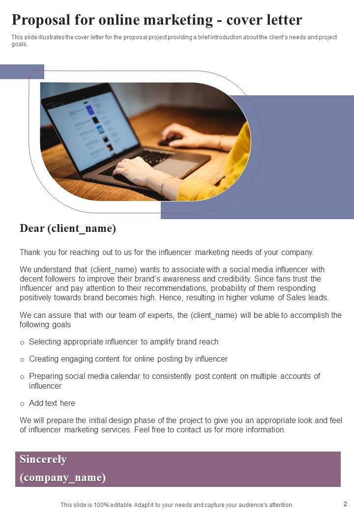 Proposal For Online Marketing Example Document Report Doc Pdf Ppt