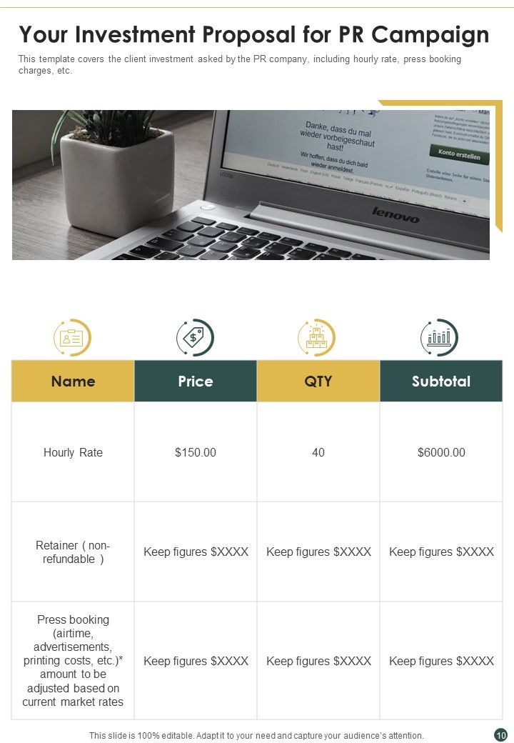 Proposal For PR Campaign Example Document Report Doc Pdf Ppt
