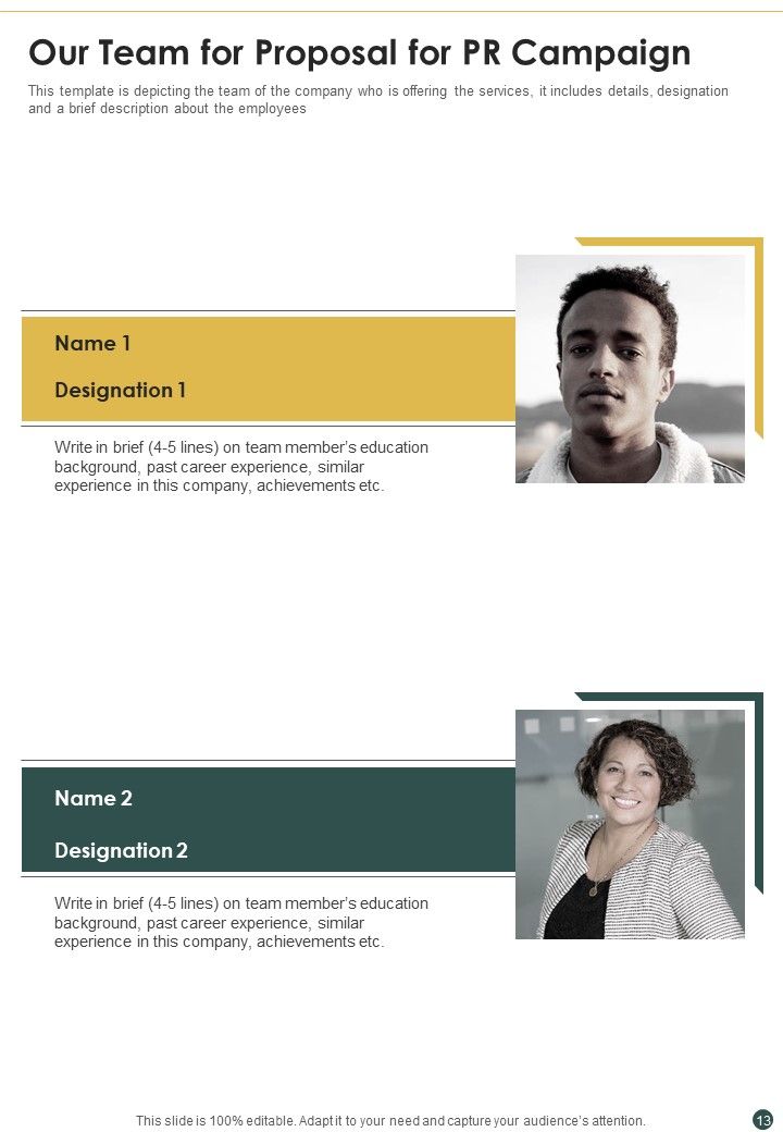 Proposal For PR Campaign Example Document Report Doc Pdf Ppt
