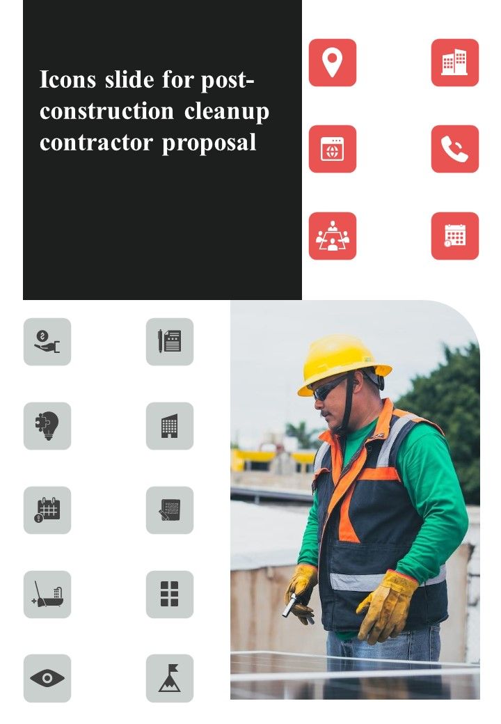 Proposal For Post Construction Cleanup Contractor Example Document Report Doc Pdf Ppt