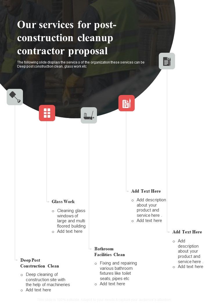 Proposal For Post Construction Cleanup Contractor Example Document Report Doc Pdf Ppt