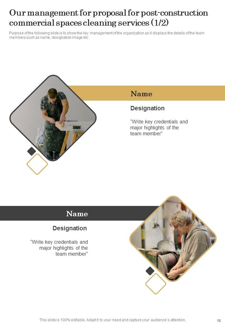 Proposal For Post Construction Commercial Spaces Cleaning Services Example Document Report Doc Pdf Ppt