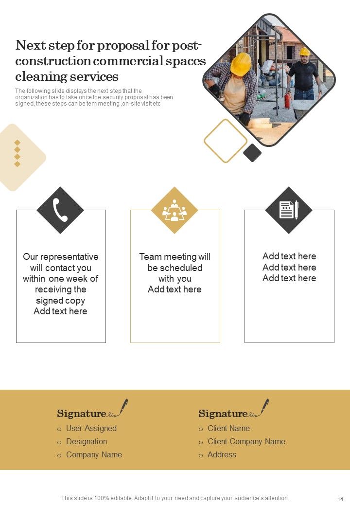Proposal For Post Construction Commercial Spaces Cleaning Services Example Document Report Doc Pdf Ppt
