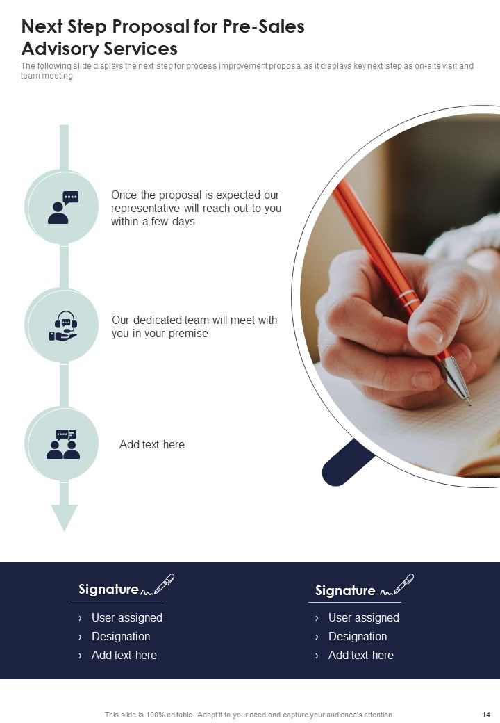 Proposal For Pre Sales Advisory Services Example Document Report Doc Pdf Ppt