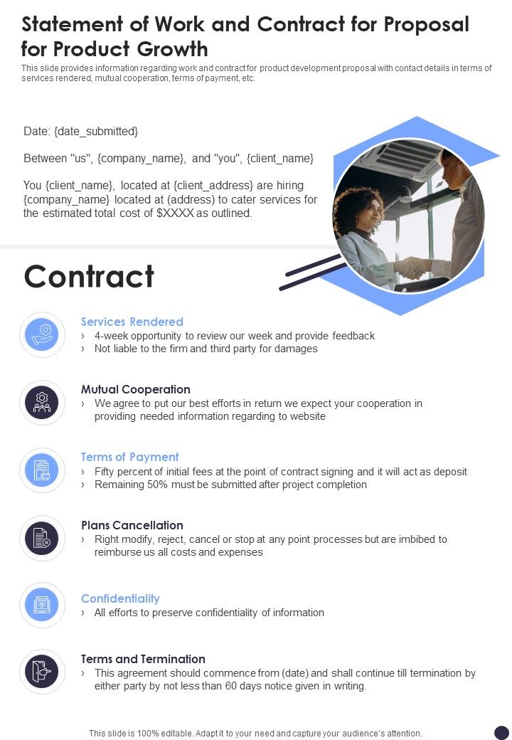 Proposal For Product Growth Example Document Report Doc Pdf Ppt