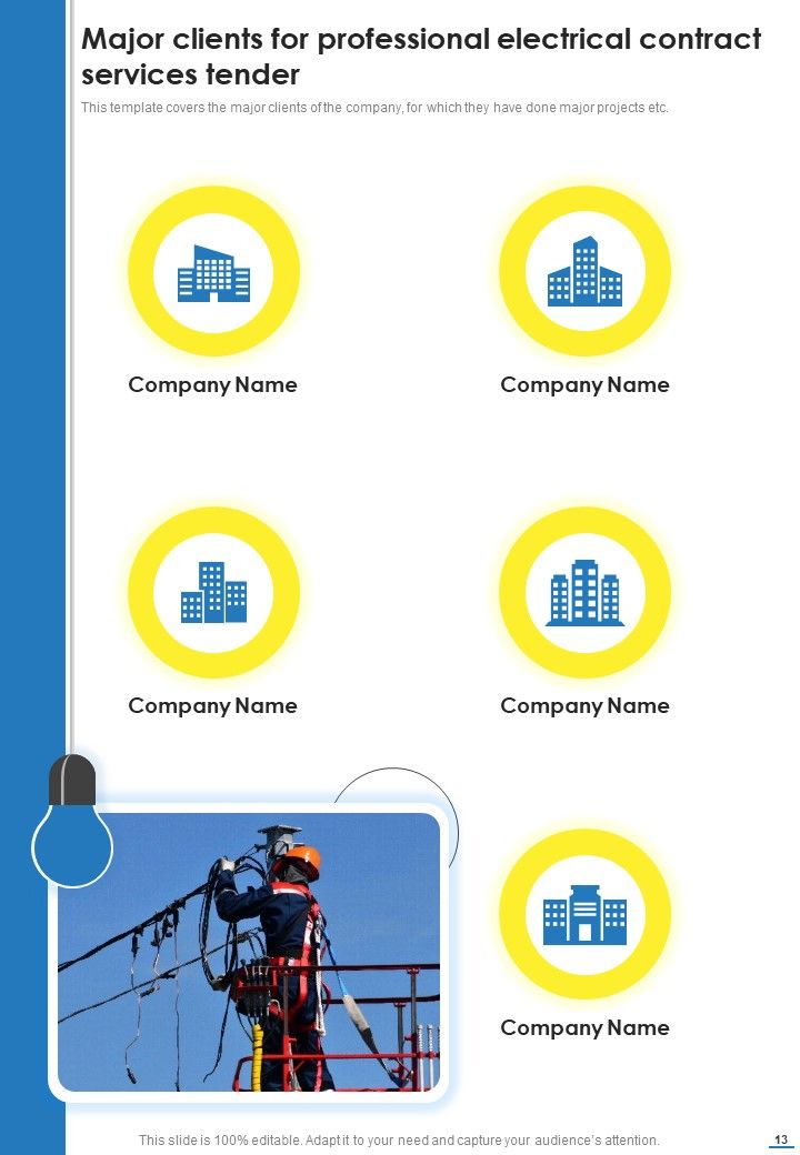 Proposal For Professional Electrical Contract Services Tender Example Document Report Doc Pdf Ppt