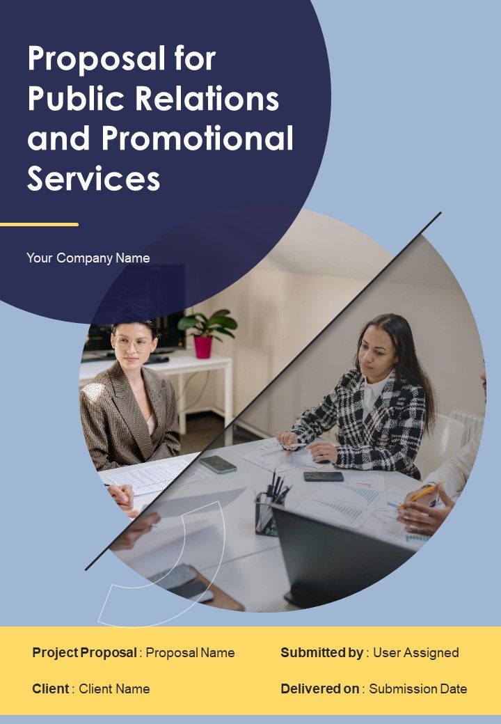 Proposal For Public Relations And Promotional Services Example Document Report Doc Pdf Ppt Slide01