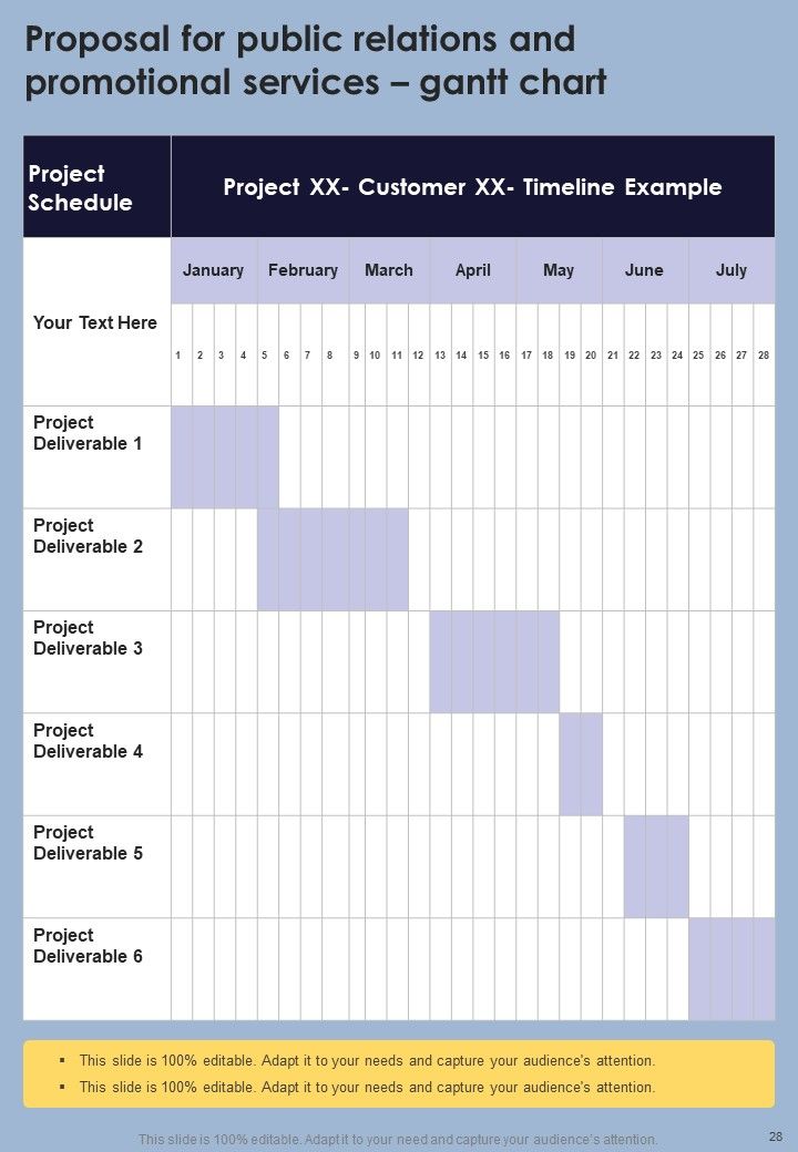 Proposal For Public Relations And Promotional Services Example Document Report Doc Pdf Ppt