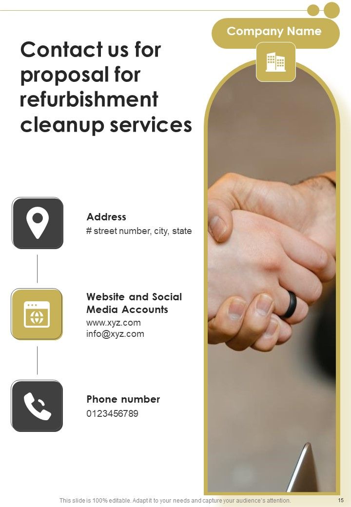 Proposal For Refurbishment Cleanup Example Document Report Doc Pdf Ppt