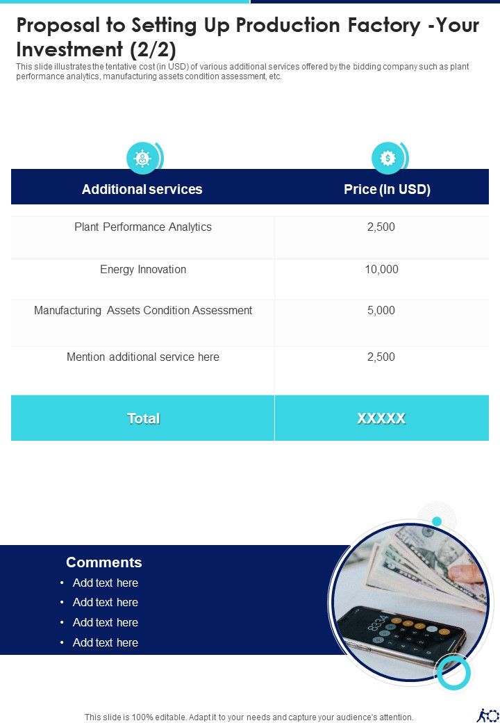 Proposal For Setting Up Production Factory Example Document Report Doc Pdf Ppt
