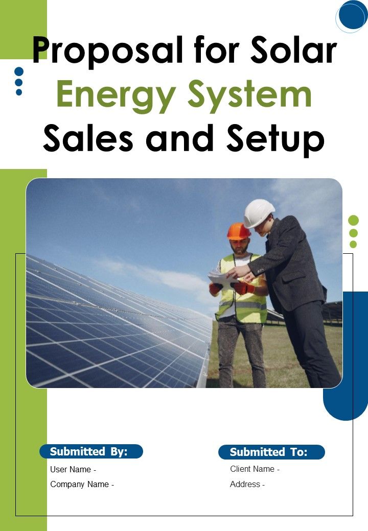 Proposal For Solar Energy System Sales And Setup Example Document Report Doc Pdf Ppt Slide01