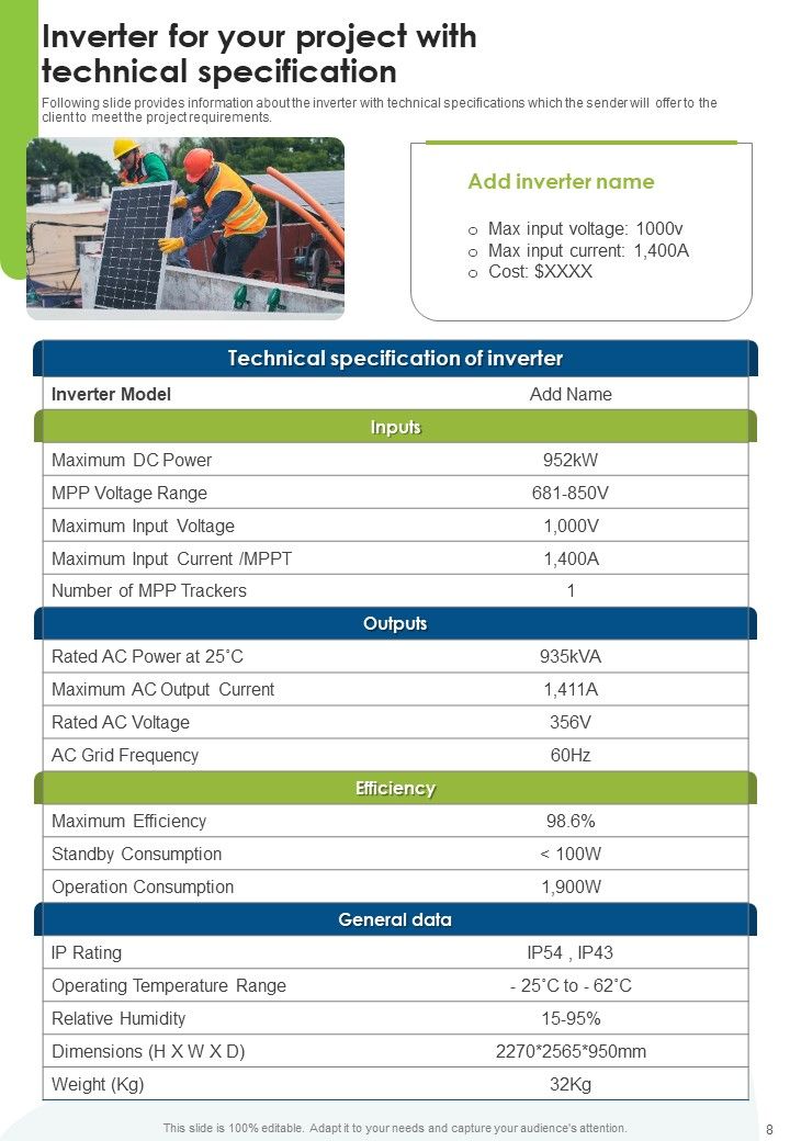 Proposal For Solar Energy System Sales And Setup Example Document Report Doc Pdf Ppt