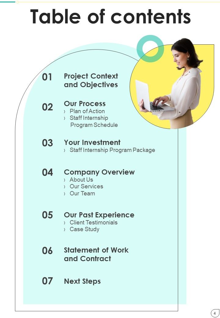 Proposal For Staff Internship Program Example Document Report Doc Pdf Ppt
