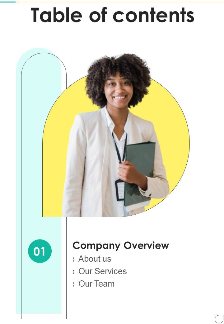 Proposal For Staff Internship Program Table Of Contents One Pager Sample Example Document Slide01